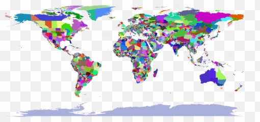 World Map With Transparent Background - Northern Bottlenose Whale Distribution png
