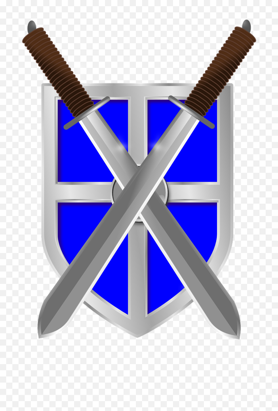 Sword Cross Png - Roman Sword And Shield Clipart 386967 Battle Sword With Shield,Blue Shield Png