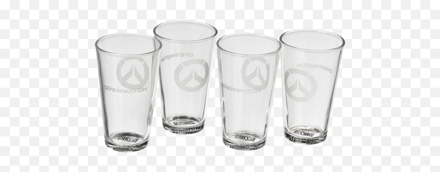 Overwatch Pint Glasses Set Of 4 Pints - Serveware Png,Anaversary Icon Overwatch