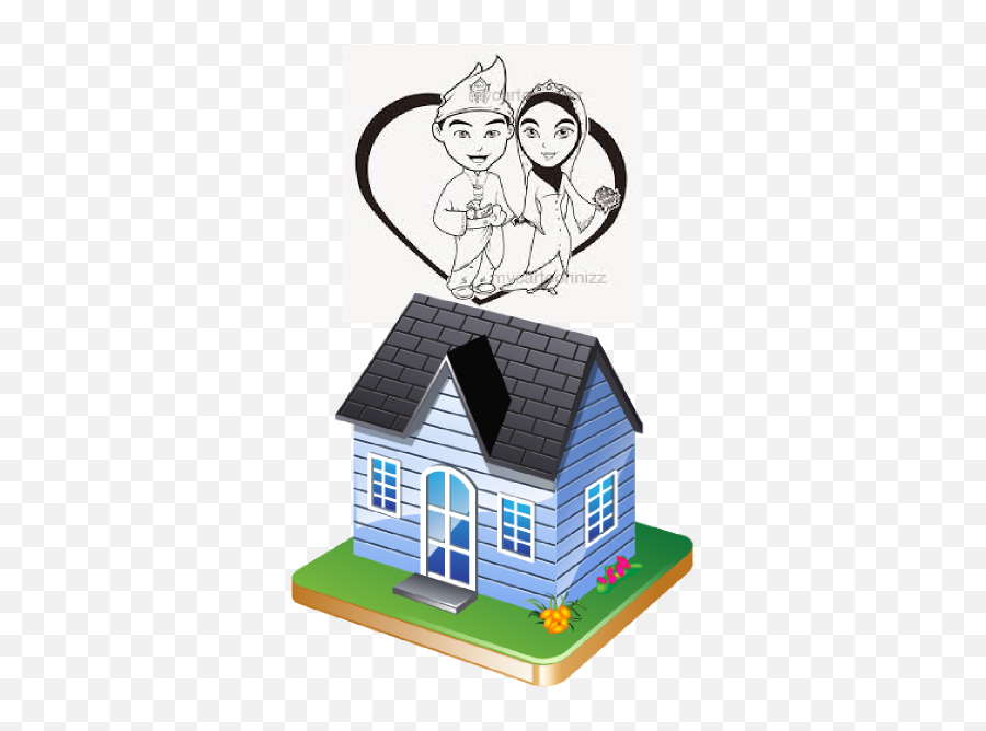House Clip Art - Clip Art Logo Rumah Pengantin Png,Icon Rumah - free