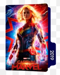 Captain Marvel 2019 Folder Icon - Poster Hk png