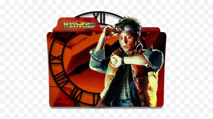 Back To The Future Iconic Movies Superhero - Judge Manga Icon Png,Captain America Folder Icon