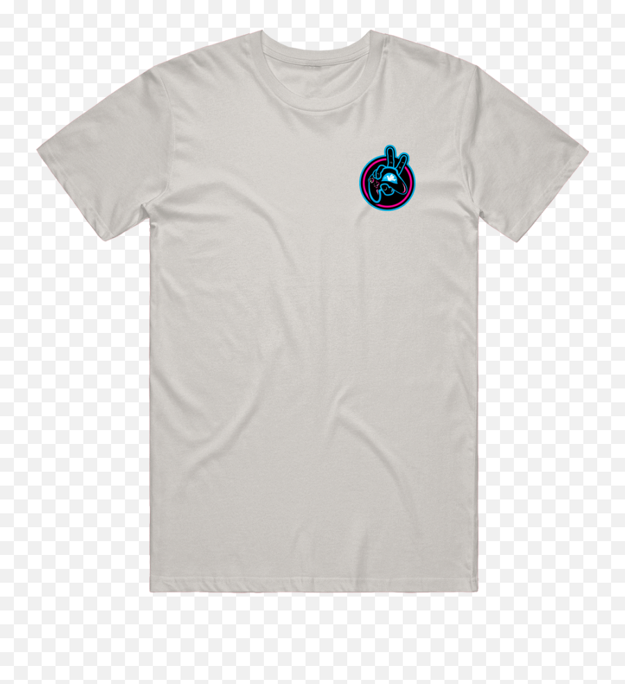 Gamers For Peace Icon Tee - Light Grey Short Sleeve Png,Peace Icon