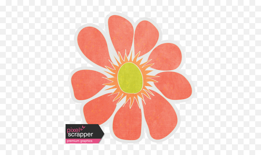 Garden Party - August 2014 Blog Train Orange Flower Doodle Pink Flower Png,Orange Flowers Png