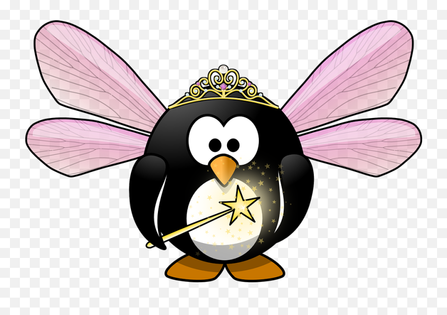 Tux Animal Bird - Free Vector Graphic On Pixabay Free Valentine Clip Art Png,Fairy Dust Png
