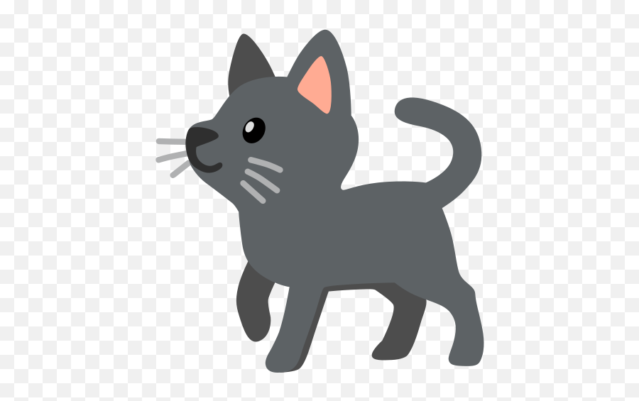 U200d Black Cat Emoji - Black Cat Emoji Png,Funny Cat Icon