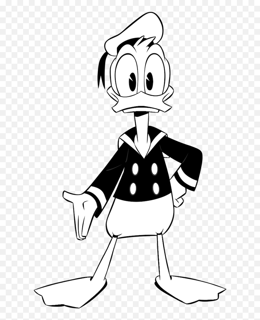 Download Hd Donald Duck Coloring Page - Donald Duck Ducktales 2017 Png,Donald Duck Transparent
