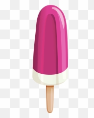 Pink Ice Cream Stick Png Clipart - Ice Cream Stick Vector Png,Stick Png