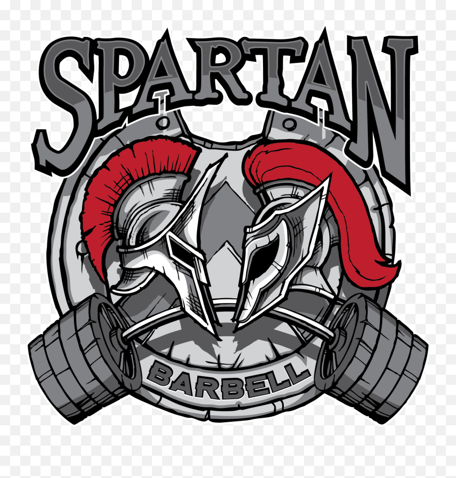 Spartan Barbell Logo - Logodix Illustration Png,Spartan Helmet Logo