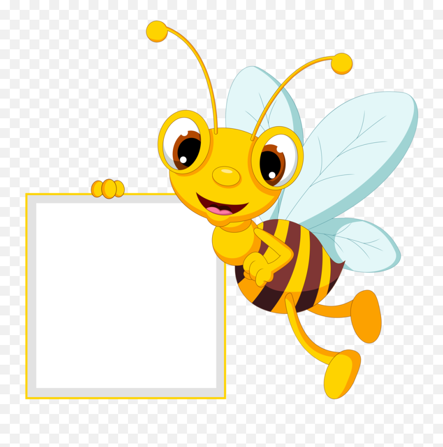 Download Bee Clipart Png Border Transparent Background Image - Transparent Background Bee Clipart,Bee Transparent Background