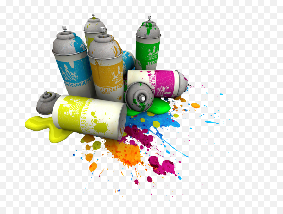 Spray Paint Cans Painting - Spray Paint Cans Png,Paint Can Png