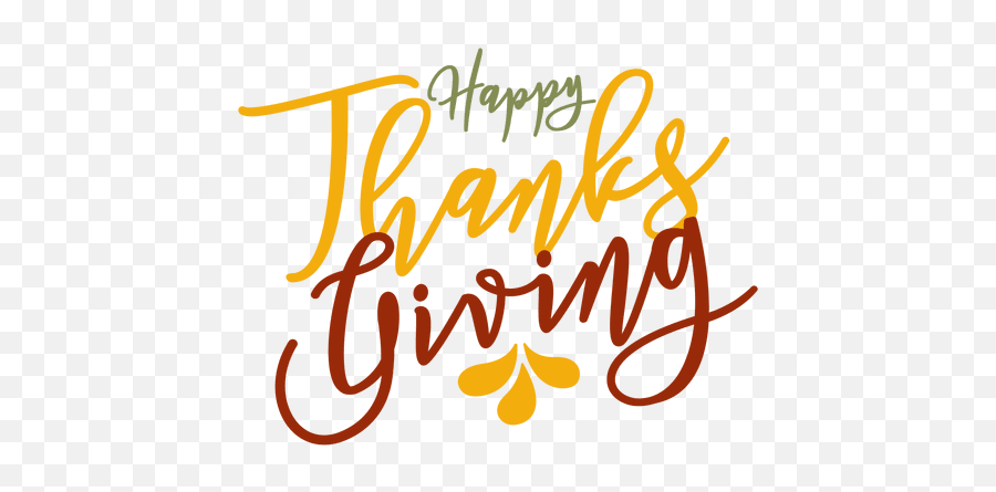 Happy Thanksgiving Greetings Badge Transparent Png - Clipartix Happy Thanksgiving Day Png,Happy Transparent Background