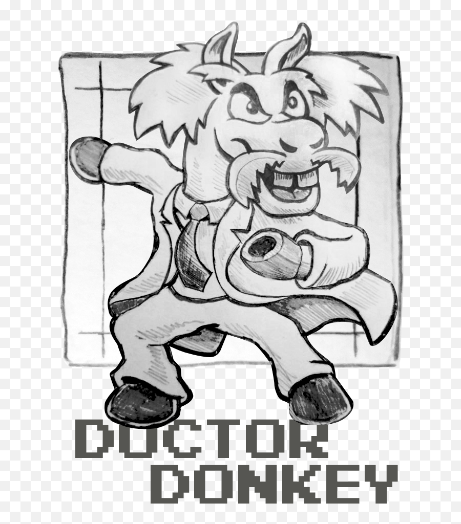 Sketch Doctor Donkey U2014 Steemit - Cartoon Png,Donkey Png