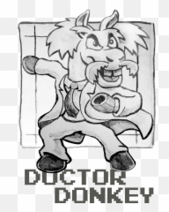 Sketch Doctor Donkey U2014 Steemit - Cartoon Png,Donkey Png