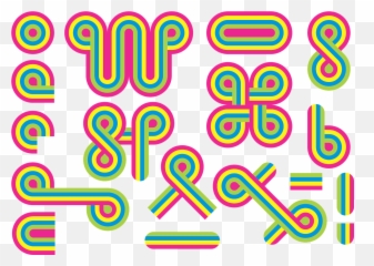Decorative Lines Png - This Is A Vector Based Software Transparent Retro Lines Png