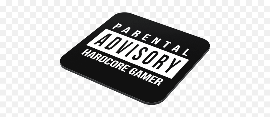 Hard Core Gamer Advisory Coaster - Just Stickers Field Of Dreams Png,Parental Advisory Sticker Png