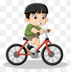 Download Cycling Cyclist Png - Ride A Bike Drawing