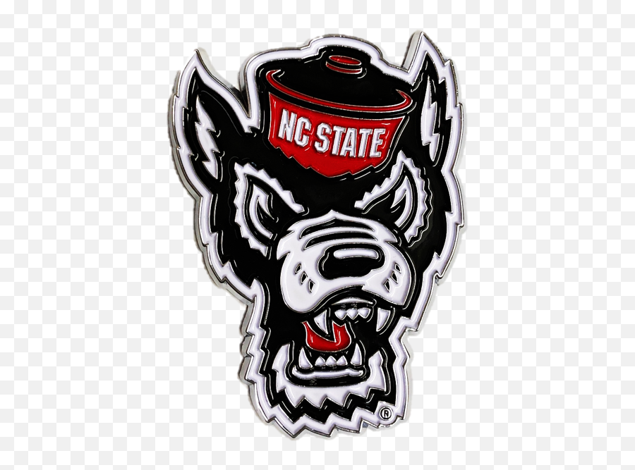 Nc State Wolfpack Wolfhead Colored - Nc State University Mascot Png,Wolf Head Logo