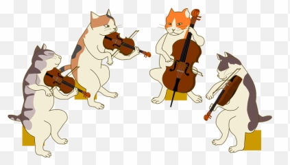 Quartet Cat Violin - Free Image On Pixabay String Quartet Cat Png,Viola Png