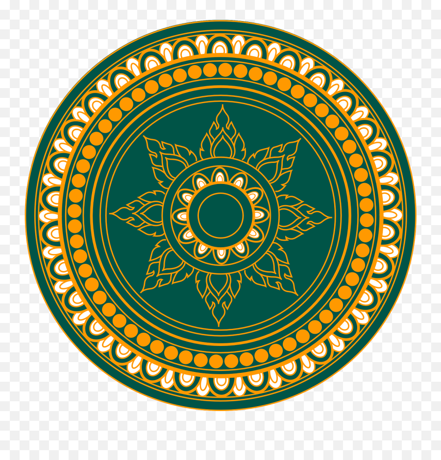 Thai Circle Ornament - Free Vector Graphic On Pixabay Verneir Panton Round Rug Png,Ornament Png