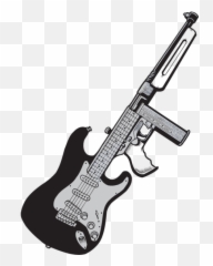 Gun Guitar Vector - Bass png