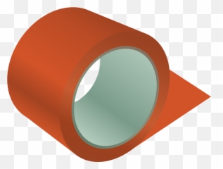 Orange Angle Circle Png Clipart - Roll Of Tape Clipart,Scotch Tape Png