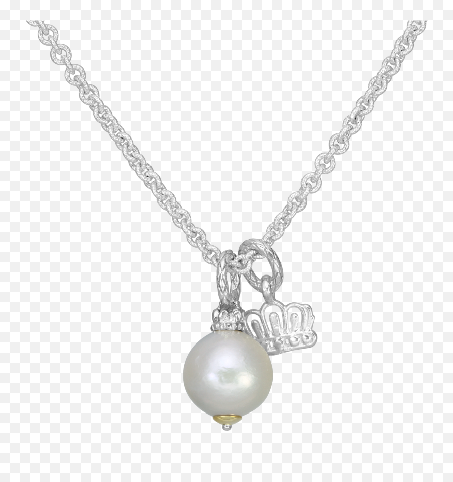 14kyss White Drop Pearl Necklace - Necklace Full Size Png Necklace,Pearl Necklace Png