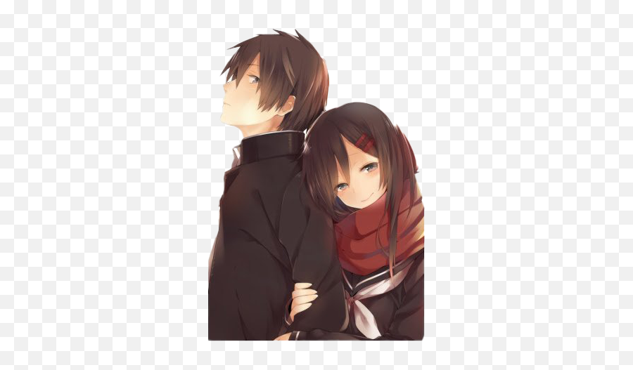 Love Anime Couple Transparent Png All - Anime Couple Love,Anime Hair Png