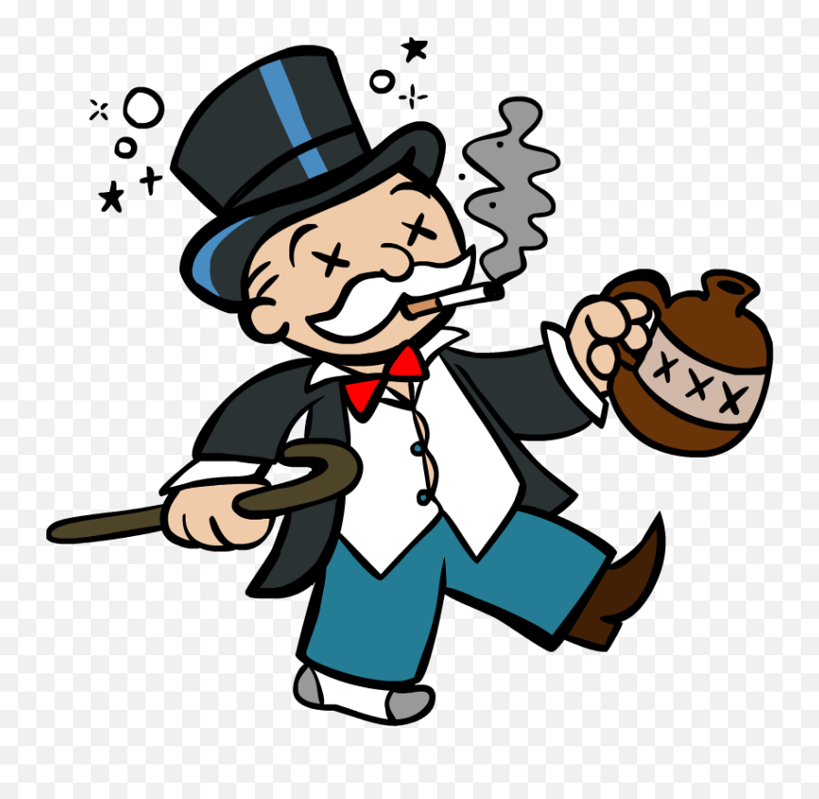 Fishing Clip Drunk Transparent Png - Rich Uncle Pennybags Clipart,Drunk Png