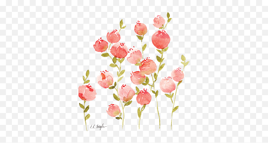 Download Peach Flower Clipart Floral - Coral Peach Flowers Png,Watercolor Floral Png