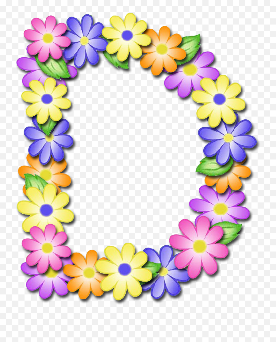 Free Pastel Floral Digi Scrapbook - Flower Alphabet Letter Art Png,D Png