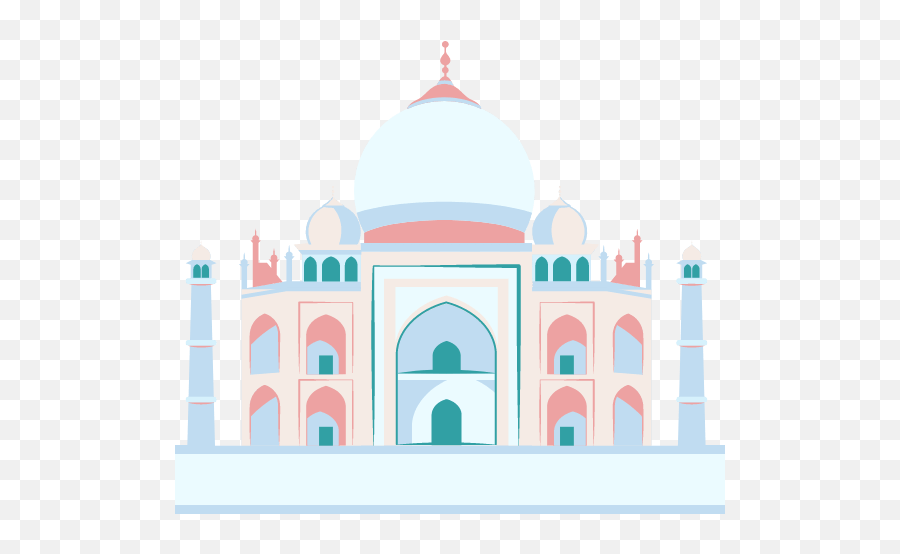 Taj Mahal Monument Graphic Picmonkey Graphics - Student Biryani Png,Taj Mahal Png