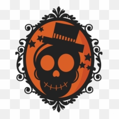 Halloween Skeleton Frame Svg Scrapbook Cut File Cute Clipart - Cute Witch Silhouette png