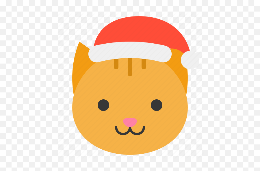Animal Pet Cat Hat Christmas Zoo Xmas Icon - Cat Wearing Christmas Hat Cartoon Png,Cat In The Hat Png