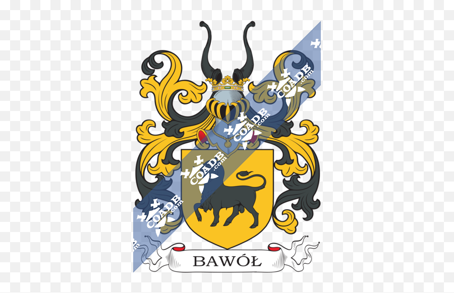 Bawol Family Crest Coat Of Arms And Name History - Richardson Coat Of Arms Png,Czw Logo
