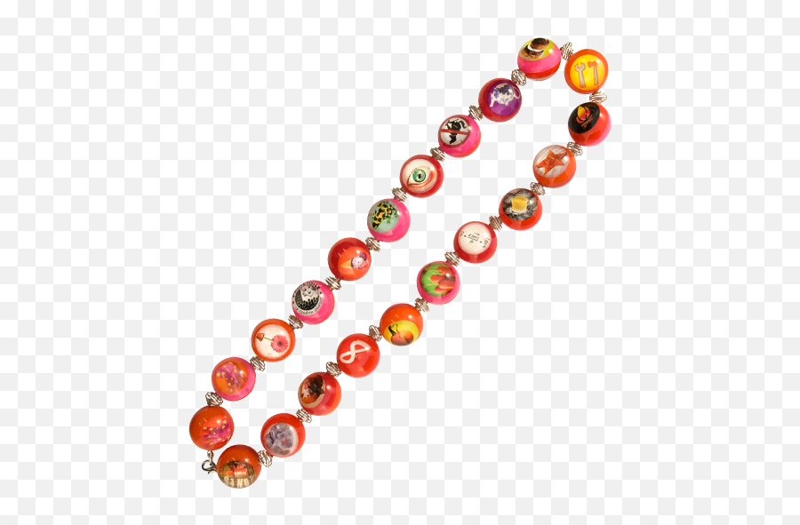 Large Necklace - Bylones Warm Dot Png,String Of Pearls Png