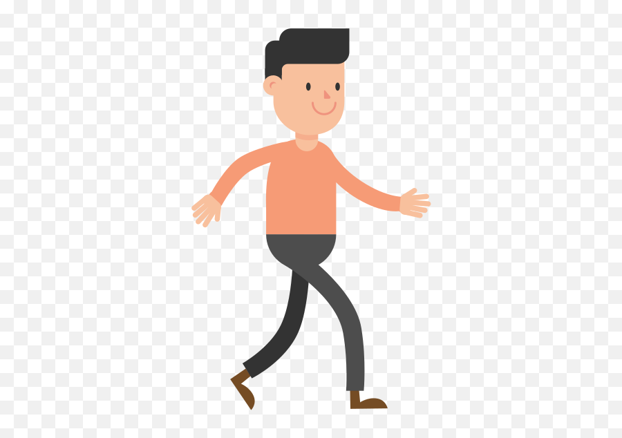 Man Walking Cartoon Vector - Transparent Man Walking Clipart Png,Png Animation