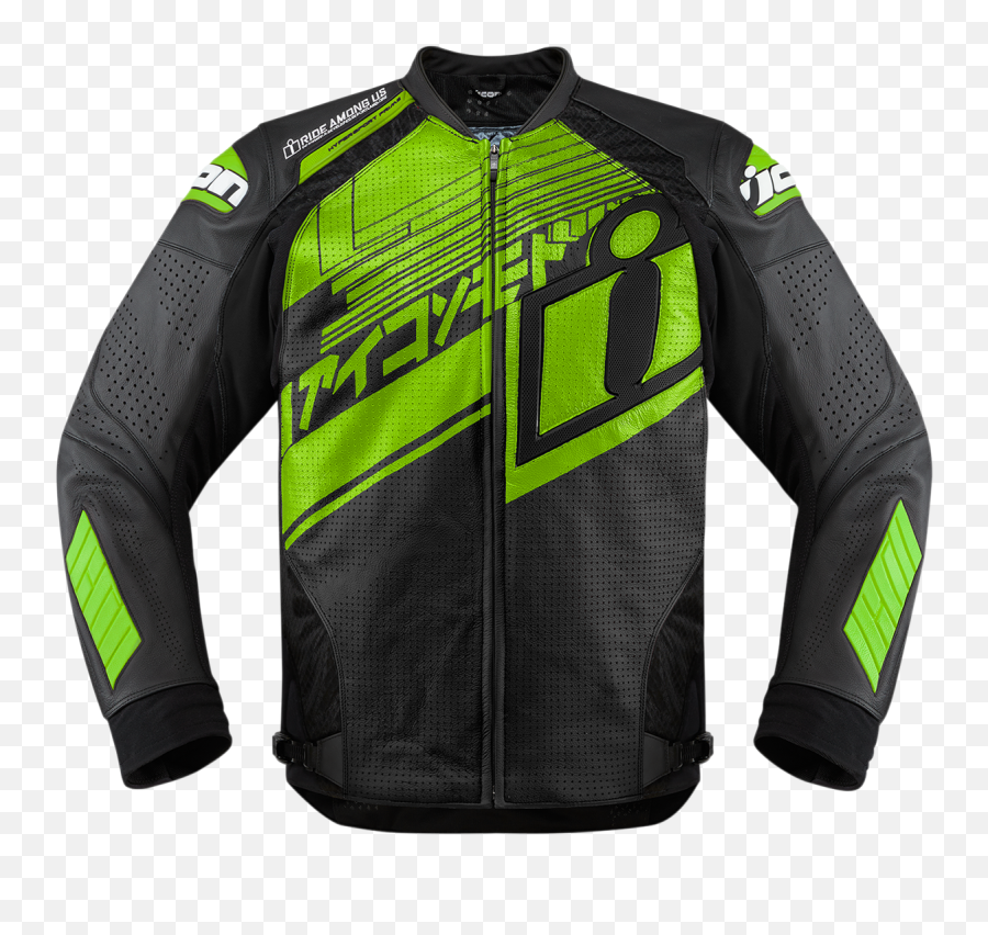 Icon Hypersport Prime Hero Jacket - Icon Green And Black Jacket Png,Icon Leather Jacket