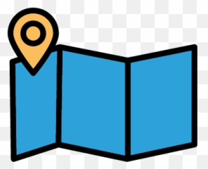 Gps Location Pin Color Vector Icon - Horizontal png