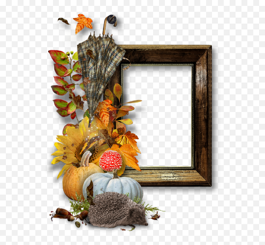 Cadre Automne Png Cluster Fall Autumn Frame - Blog,Fall Frame Png