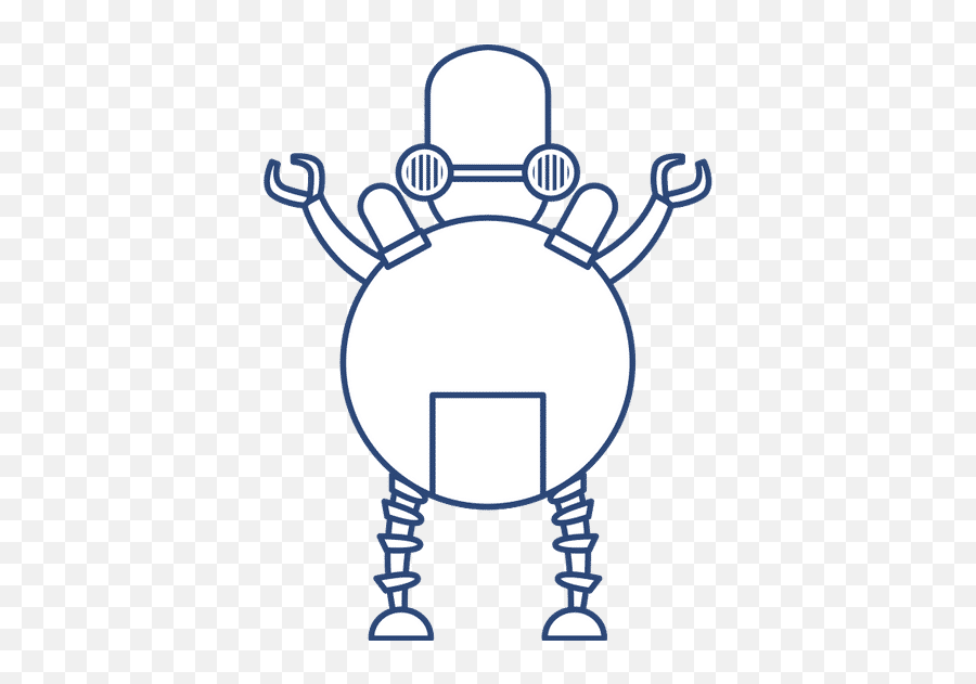 Humanoid Robot Line Style Icon - Canva Dot Png,Humanoid Icon