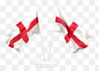 Two Waving Flags Illustration Of England - Waving A Flag png