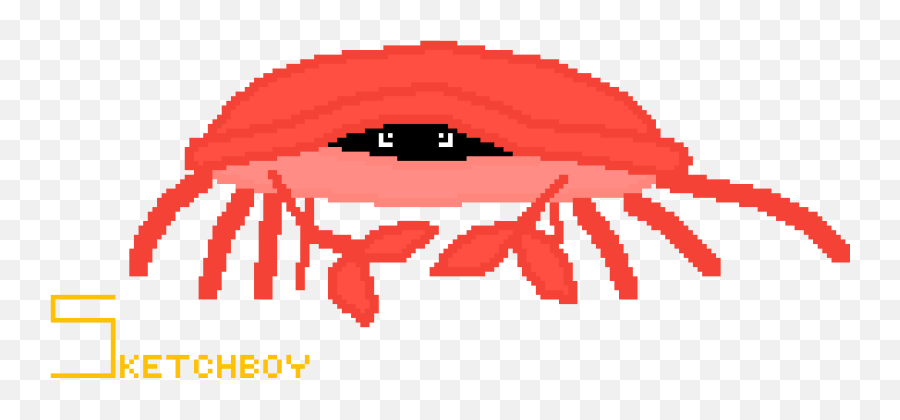 Pixilart - Peeking Crab By Sketchboy123 Dungeness Crab Png,Peeking Png