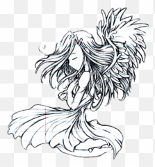Angel Outline Png - Beautiful Easy Drawings Of Angels
