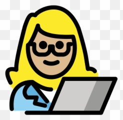 Woman Technologist Emoji Clipart Free Download Transparent - Man Technologist png