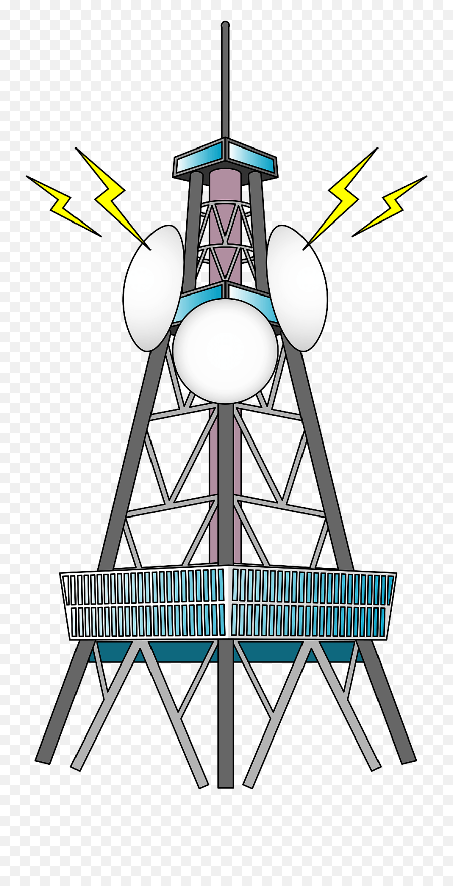 Radio Masts And Towers Clipart Free Download Transparent - Dot Png,Radio Tower Icon Transparent Background