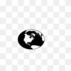 Globe Black And White Clipart 2 - World Black And White png