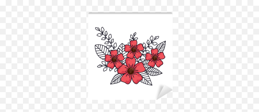 Wall Mural Beautiful Flowers Decorative Icon - Pixersus Flower Png,Poinsettia Icon