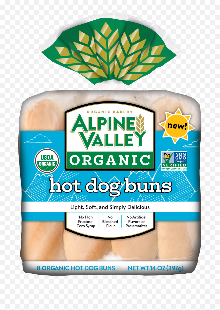Hot Dog Buns U2014 Alpine Valley Bakery - Organic Hot Dog Buns Png,Corn Dog Png
