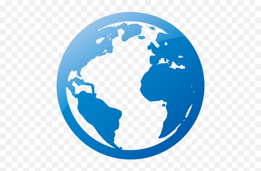 Web 2 Blue Globe Icon - Free Web 2 Blue Globe Icons Web Globe Icon Png,Earth Icon Pack